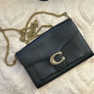 Coach Tabby Chain Clutch/Crossbody w/pave accents